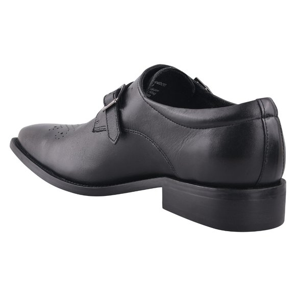 LIBERTYZENO Black Leather Oxford Style Monk Straps - Picture 5 of 7